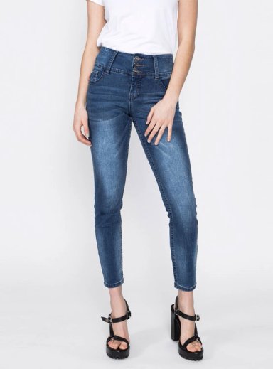 JEANS ALGODÓN MUJER ELLUS TIRO MEDIO - 1