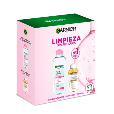 TRATAMIENTO FACIAL GARNIER HIDRATANTE RUTINA LIMPIEZA MICELARES SKIN ACTIVE - 3
