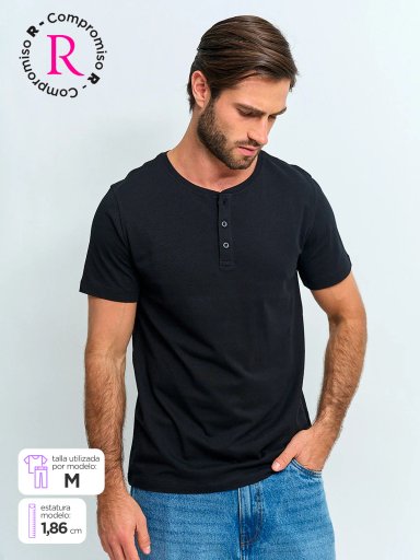 POLERA HOMBRE INDEX MANGA CORTA  - 1