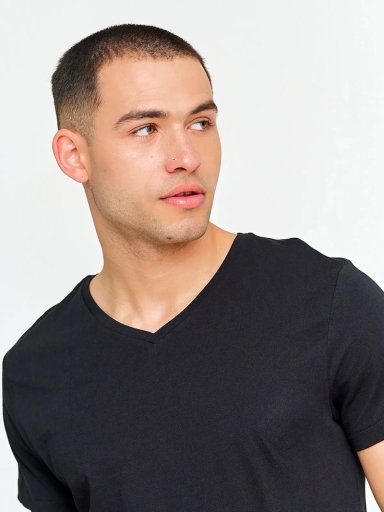 POLERA HOMBRE INDEX MANGA CORTA CUELLO V - 3