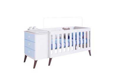 CUNA KIDSCOOL CAJONERA ENCANTO BE020AZ 1 PLAZA CELESTE - 1