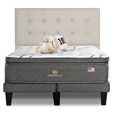 CAMA EUROPEA SERTA PERFECT SLEEP 2 PL + RESPALDO TIGNES ARENA - 1