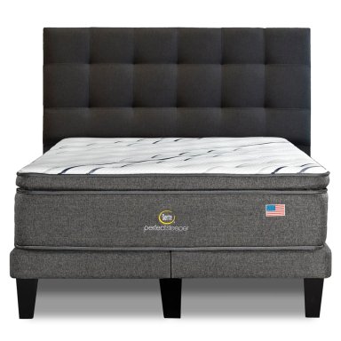 CAMA EUROPEA SERTA PERFECT SLEEP 2 PL + RESPALDO TIGNES MARENGO - 2