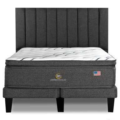CAMA EUROPEA SERTA PERFECT SLEEPER KING B/D + RESPALDO TIBET - 2