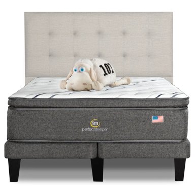 CAMA EUROPEA SERTA PERFECT SLEEP KING + RESPALDO TIGNES ARENA - 1