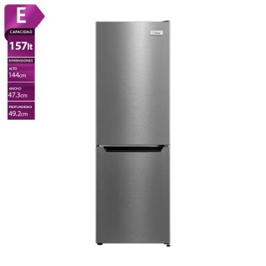 REFRIGERADOR BOTTOM FREEZER LIBERO LRB-180DFI 157L FRÍO DIRECTO ACERO - 1