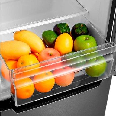 REFRIGERADOR BOTTOM FREEZER LIBERO LRB-180DFI 157L FRÍO DIRECTO ACERO - 7