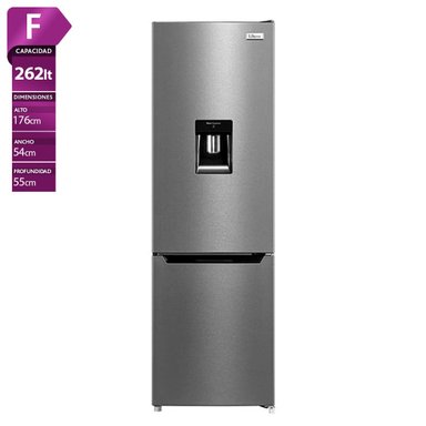 REFRIGERADOR BOTTOM FREEZER LIBERO LRB-270SDIW 262L FRÍO DIRECTO ACERO - 1