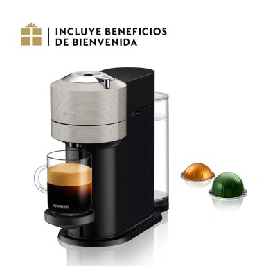 CAFETERA NESPRESSO CÁPSULA VERTUO NEXT GRIS CLARO - 2