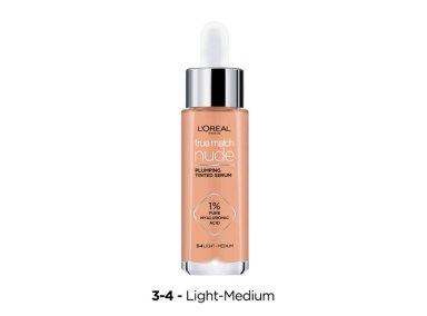 BASE DE MAQUILLAJE LOREAL SÉRUM TRUE MATCH 34 LIGHT MEDIUM 30 ML - 1