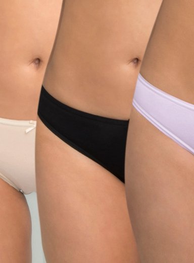 PACK CALZÓN BIKINI MUJER INTIME 98690N - 1