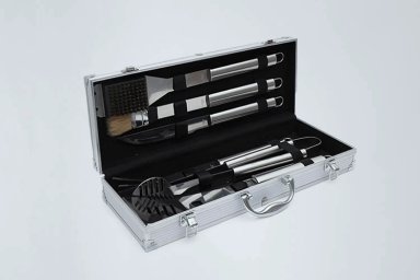 SET UTENSILIOS RIPLEY HOME MALETA PARRILLERA ACERO - 1