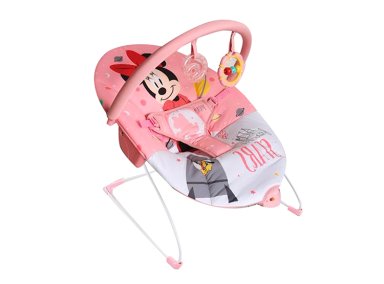 SILLA NIDO VIBRACIÓN MINNIE MOUSE BARRA DE JUGUETES DISNEY - 1