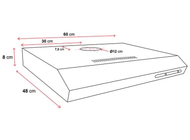CAMPANA INTEGRABLE SINDELEN 60CM SLIM CA-605BL - 5