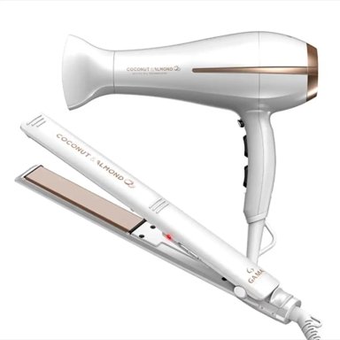 COMBO SECADOR DE PELO GAMA COCONUT ALMOND + ALISADOR 2300 W - 2
