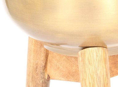 MACETERO RIPLEY HOME BASE MADERA DORADO 24CM - 4