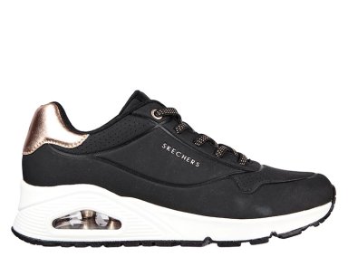 ZAPATILLAS MUJER SKECHERS NEGRO UNO 155196-BLK - 1