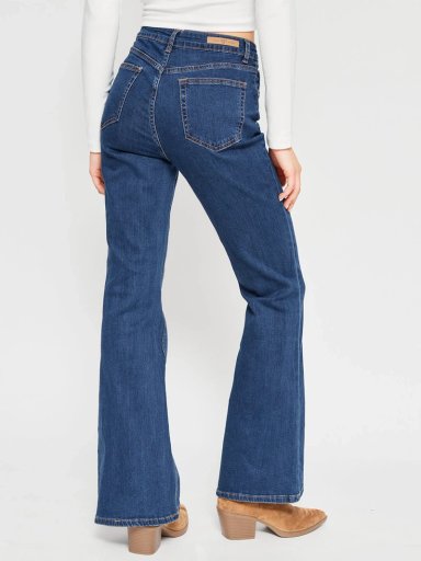 JEANS MUJER INDEX ALGODÓN FLARE TIRO MEDIO - 3