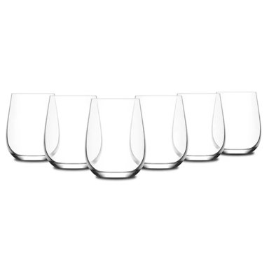 SET 6 COPAS RIPLEY HOME SIN PIE VIDRIO TRANSPARENTE - 1