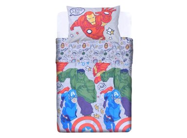 PLUMÓN MARVEL AVENGERS WAR 1.5 PLAZAS GRIS ESTAMPADO - 2