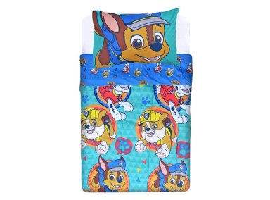 PLUMÓN PAW PATROL TRIANGULO 1.5 PLAZAS TURQUESA ESTAMPADO - 3