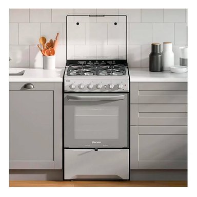 COCINA A GAS FENSA F2808 T 4 PLATOS GRILL GRIS - 6