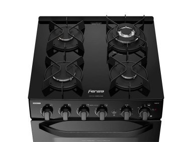 COCINA A GAS FENSA F3000 BT 4 PLATOS GRILL NEGRO - 4