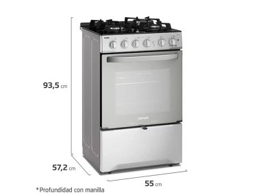 COCINA FENSA 4 PLATOS F3000 RT ESPEJADO - 2