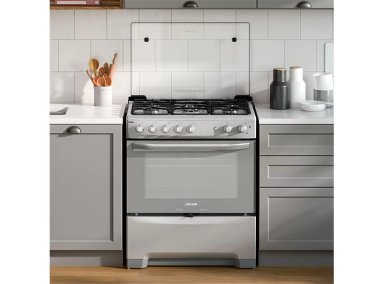 COCINA A GAS FENSA F5500 T 5 PLATOS GRILL GRIS - 5