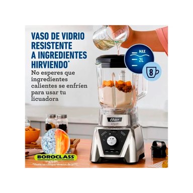 LICUADORA OSTER XPERT BLST3BCPG 1100W 2 L CONTROL TEXTURA SILVER - 5