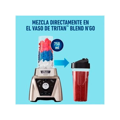 LICUADORA OSTER XPERT BLST3BCPG 1100W 2 L CONTROL TEXTURA SILVER - 6