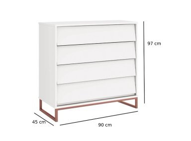 CÓMODA KIDSCOOL NOAH DESIGN 11029 BLANCO - 2