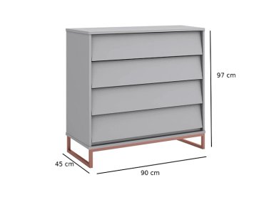 CÓMODA KIDSCOOL NOAH DESIGN 15029 GRIS - 2