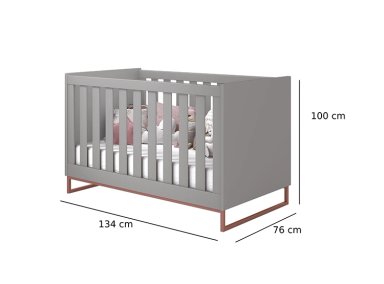 CUNA KIDSCOOL 15245 NOAH DESIGN GRIS - 2
