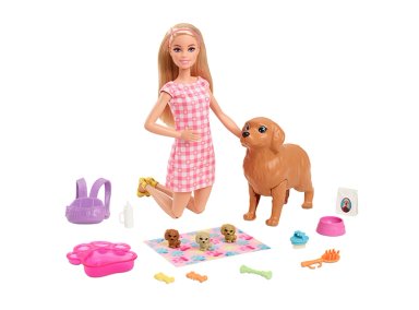 MUÑECA BARBIE SISTERS & PETS CACHORROS RECIÉN NACIDOS - 1