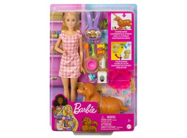 MUÑECA BARBIE SISTERS & PETS CACHORROS RECIÉN NACIDOS - 6