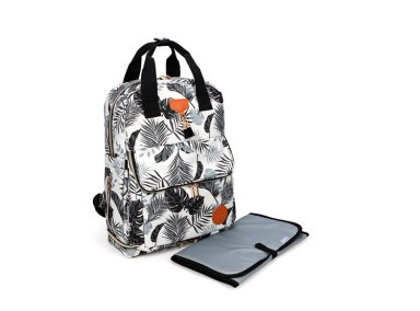 MOCHILA PAÑALERA INFANTI OPEN FLORAL - 1