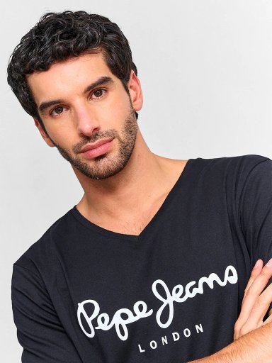 POLERA HOMBRE PEPE JEANS MANGA CORTA CUELLO V - 3