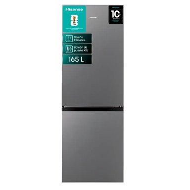 REFRIGERADOR BOTTOM FREEZER HISENSE RD-22DC 165L FRIO DIRECTO ACERO - 2