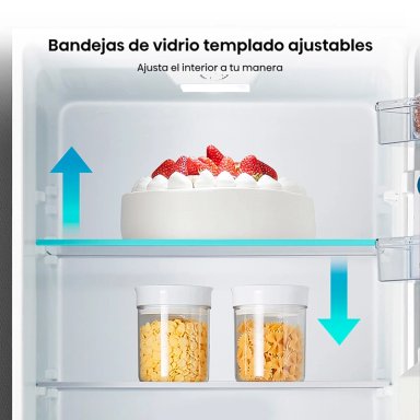 REFRIGERADOR BOTTOM FREEZER HISENSE RD-22DC 165L FRIO DIRECTO ACERO - 9