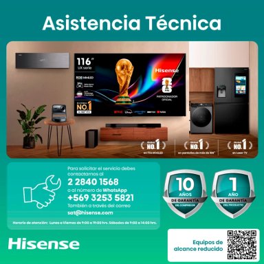 REFRIGERADOR SIDE BY SIDE HISENSE RC-70WS 535L NO FROST ACERO - 12