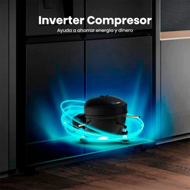 REFRIGERADOR SIDE BY SIDE HISENSE RC-70WS 535L NO FROST ACERO - 6