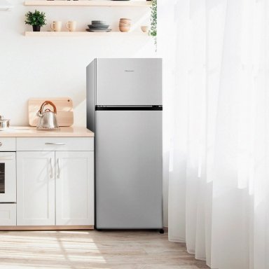 REFRIGERADOR TOP FREEZER HISENSE RD-27DR 205L FRIO DIRECTO PLATA - 5