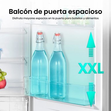 REFRIGERADOR TOP FREEZER HISENSE RD-27DR 205L FRIO DIRECTO PLATA - 7