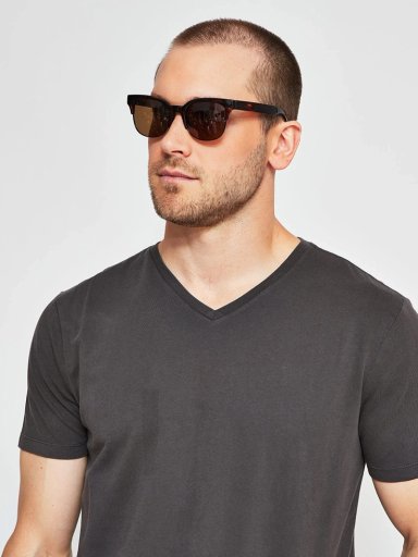 POLERA HOMBRE BARBADOS MANGA CORTA CUELLO V - 3