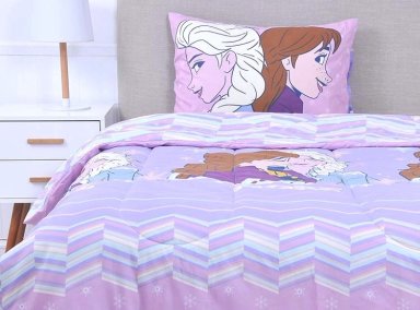 PLUMÓN DISNEY FROZEN EXPLORE 1.5 PLAZAS LILA ESTAMPADO - 1