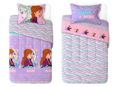 PLUMÓN DISNEY FROZEN EXPLORE 1.5 PLAZAS LILA ESTAMPADO - 2