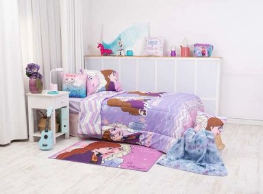 PLUMÓN DISNEY FROZEN EXPLORE 1.5 PLAZAS LILA ESTAMPADO - 5