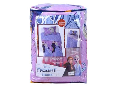 PLUMÓN DISNEY FROZEN HAPPINESS 1.5 PLAZAS VIOLETA ESTAMPADO - 3