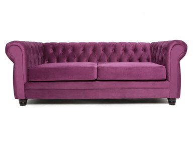 SOFÁ BARRA DESIGN CHESTERFIELD VELVET 3 CUERPOS FELPA - 1